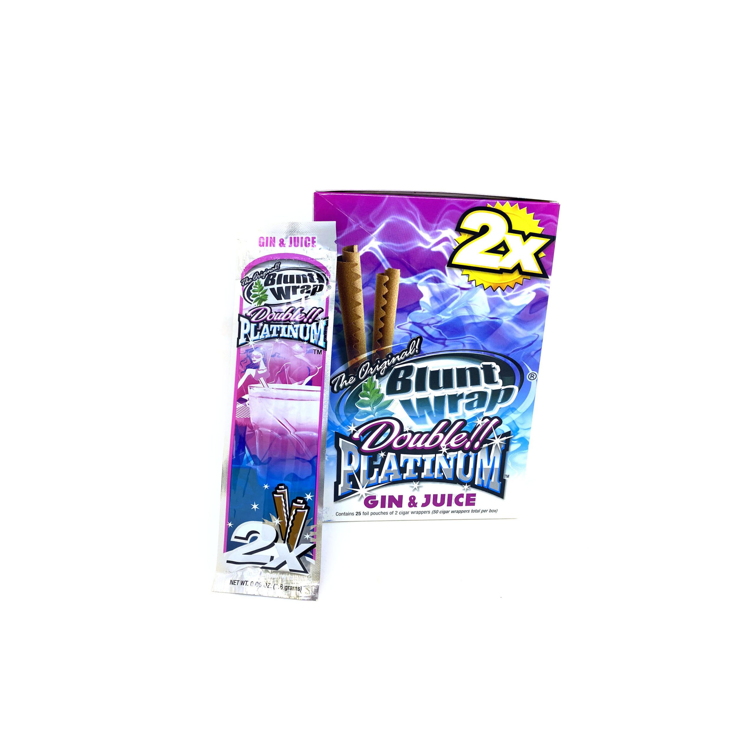 Blunt Wrap x2 - Gin & Juice Blunt Wrap x2 - Gin & Juice Display and units